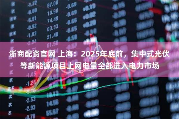 浙商配资官网 上海：2025年底前，集中式光伏等新能源项目上网电量全部进入电力市场