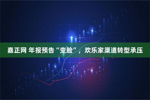 嘉正网 年报预告“变脸”，欢乐家渠道转型承压